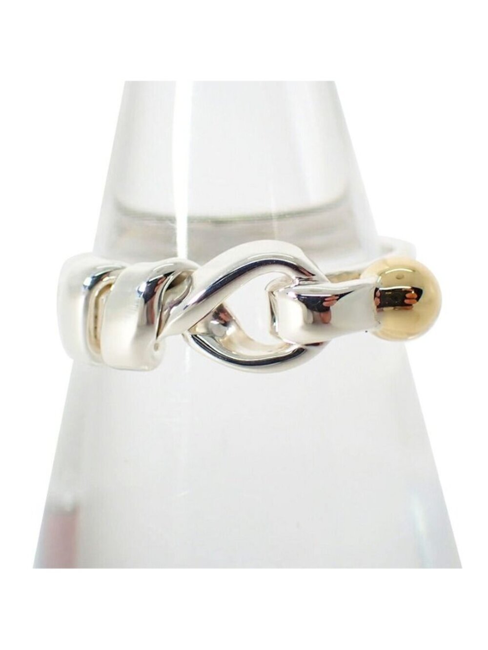 Tiffany & Co 925/750 Hook & Eye Ring